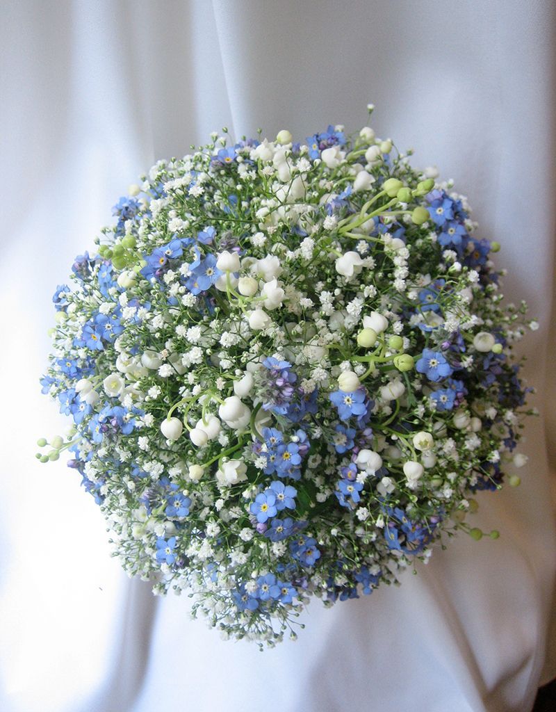 E.Bosco - Brautstrauß blau weiß